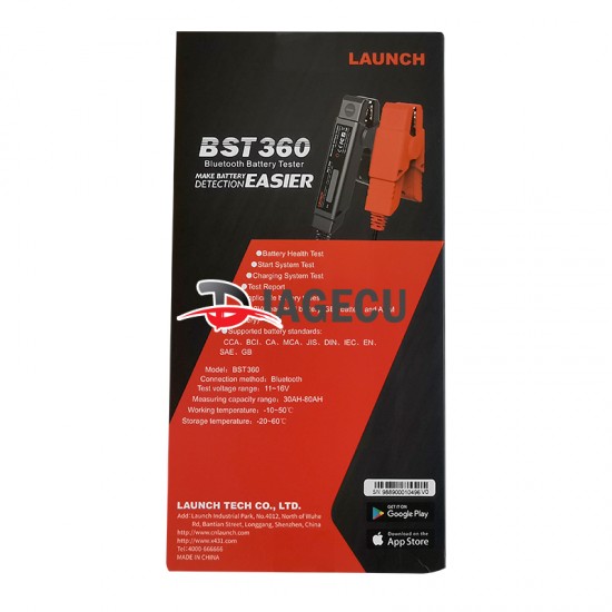 Launch X431 BST360 Battery Test Clip Analyzer 6V-16V 2000CCA Voltage Battery Test Car Battery Tester Charging Cricut Load Tool Launch X431 BST360 Battery Test Clip Analyzer 6V-16V 2000CCA Voltage Battery Test Car Battery Tester Charging Cricut Load Tool