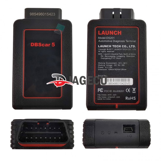Launch X431 DBSCAR 5 Bluetooth Connector DBSCAR5 Adapter for Launch X431 V /V+ /pro /pro3 /pros /pro3S /DIAGUN IV /Pro Mini X-431 Launch X431 DBSCAR 5 Bluetooth Connector DBSCAR5 Adapter for Launch X431 V /V+ /pro /pro3 /pros /pro3S /DIAGUN IV /Pro Mini X-431