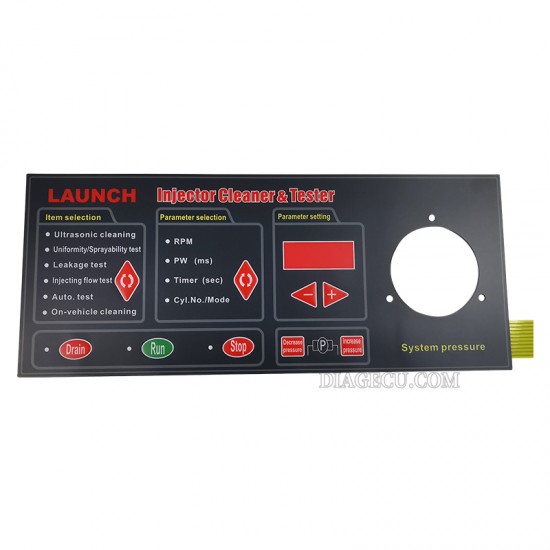 Launch CNC-602A Injector Cleaner Tester English Operation Panel Keyboard Launch CNC-602A Injector Cleaner Tester English Operation Panel Keyboard