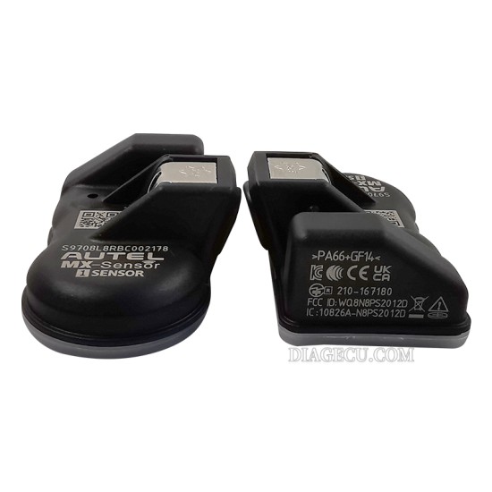 Autel MX-Sensor 315/433MHz 2 in 1 Universal Programmable TPMS Sensor MaxiTPMS Tire Pressure Monitor Tester (Rubber）