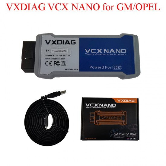VXDIAG VCX NANO for GM/OPEL GDS2 Diagnostic Tool for GM GDS2 Scanner VXDIAG VCX NANO for GM/OPEL GDS2 Diagnostic Tool for GM GDS2 Scanner