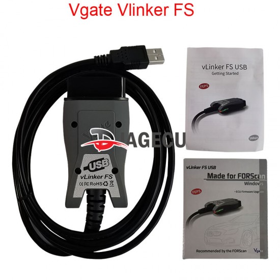 Vgate Vlinker FS ELM327 USB Car Diagnostic Tool for Ford FORScan OBD2 Automotive Scanner MS/HS CAN for Mazda PK OBDLink EX Vgate Vlinker FS ELM327 USB Car Diagnostic Tool for Ford FORScan OBD2 Automotive Scanner MS/HS CAN for Mazda PK OBDLink EX