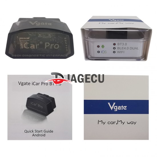 Vgate iCar Pro OBD-II diagnostic tool support Bluetooth 3.0 OBD2 code scanner Vgate iCar Pro OBD-II diagnostic tool support Bluetooth 3.0 OBD2 code scanner