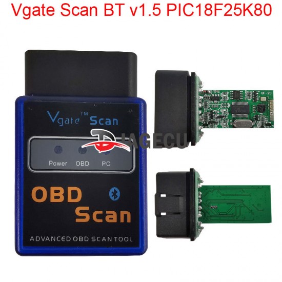 Vgate scan Bluetooth v1.5 1PCB with PIC18F25K80 MINI ELM327 Vgate Scan OBD2 ELM327 Code Scanner (L) Vgate scan Bluetooth v1.5 1PCB with PIC18F25K80 MINI ELM327 Vgate Scan OBD2 ELM327 Code Scanner (L)