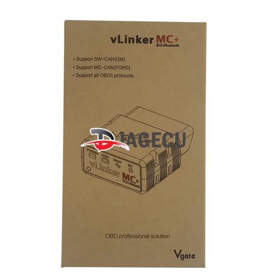 Vgate vLinker MC+ Bluetooth 4.0 ELM327 v2.2 For Android/IOS car Diagnostic Tool (old case stop producing) Vgate vLinker MC+ Bluetooth 4.0 ELM327 v2.2 For Android/IOS car Diagnostic Tool (old case stop producing)