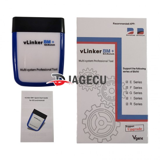 Vgate vLinker BM+ v2.2 (BLE+Bluetooth 4.0) for BMW ELM327 OBD2 Scanner Vgate vLinker BM+ v2.2 (BLE+Bluetooth 4.0) for BMW ELM327 OBD2 Scanner