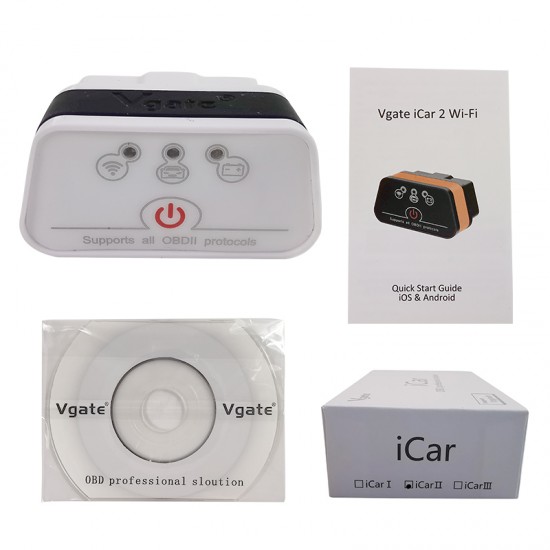 Vgate Icar2 wifi OBD2 Scanner Vgate Icar Pro for IOS/Android Auto OBD Code Reader Vgate Icar2 wifi OBD2 Scanner Vgate Icar Pro for IOS/Android Auto OBD Code Reader