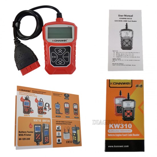 Konnwei KW310 OBD2 Scanner for Auto Car Scanner Diagnostic Tool Automotive Scanner Car Tools PK ELM327