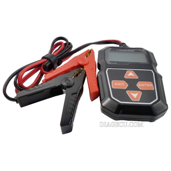 Konnwei KW208 12V Car Battery Tester 100 to 2000CCA Cranking Charging Circut Tester Battery Health Voltage Viewer Battery Repair Battery Analyzer Battery Tool Car Charging Scan Detection Tool