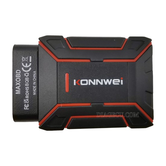 Konnwei MAXOBD full System Automotive Scanner Bluetooth 5.2 OBD2 Diagnostic Tool Airbag ABS Braking System Code Read Engine for Android and IOS both with Free MAXOBD App on mobile