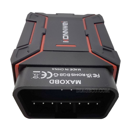 Konnwei MAXOBD full System Automotive Scanner Bluetooth 5.2 OBD2 Diagnostic Tool Airbag ABS Braking System Code Read Engine for Android and IOS both with Free MAXOBD App on mobile