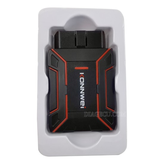 Konnwei MAXOBD full System Automotive Scanner Bluetooth 5.2 OBD2 Diagnostic Tool Airbag ABS Braking System Code Read Engine for Android and IOS both with Free MAXOBD App on mobile