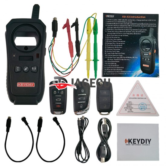 KEYDIY KD-X2 Remote Maker Unlocker and Generator-Transponder Cloning Device with 96bit 48 Transponder Copy Function KEYDIY KD-X2 Remote Maker Unlocker and Generator-Transponder Cloning Device with 96bit 48 Transponder Copy Function