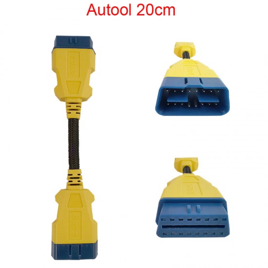 Autool 20cm 0.2m OBD2 Reinforced Nylon Extension Cord Male to Female Cable for Launch Easydiag /THINKDIAG /THINKDRIVER /ELM327 Cable Autool 20cm 0.2m OBD2 Reinforced Nylon Extension Cord Male to Female Cable for Launch Easydiag /THINKDIAG /THINKDRIVER /ELM327 Cable