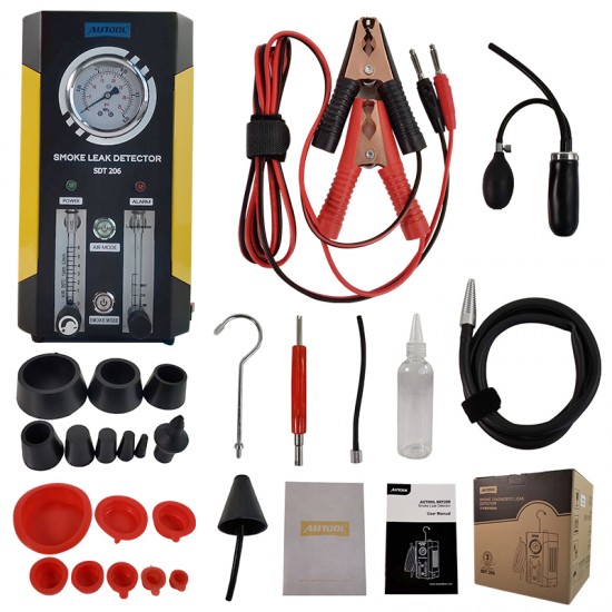 Autool SDT206 Car Smoke Leak Detector SDT 206 Pipe EVAP Vacuum Leakage Diagnostic Tool EVAP Pipe Leakage Analyzer 12V Autool SDT206 Car Smoke Leak Detector SDT 206 Pipe EVAP Vacuum Leakage Diagnostic Tool EVAP Pipe Leakage Analyzer 12V