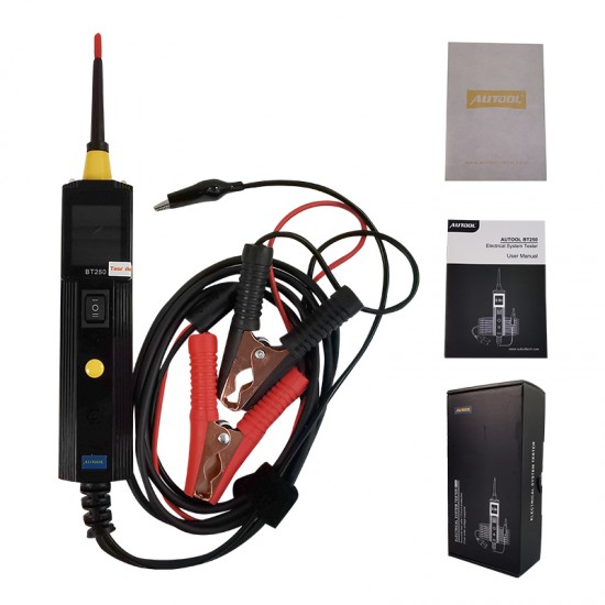 Autool BT250 Circuit Tester Powerscan 6-30V Automative Power Probe Kit LED Display Voltage Polarity Locator Diagnostic Tool Autool BT250 Circuit Tester Powerscan 6-30V Automative Power Probe Kit LED Display Voltage Polarity Locator Diagnostic Tool