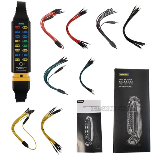 Autool OBD II Automotive Protocol Detector&Breakout Box Diagnostic Tester Scan Tool Assistant Break out Box Autool OBD II Automotive Protocol Detector&Breakout Box Diagnostic Tester Scan Tool Assistant Break out Box