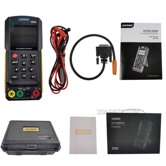 Autool DM301 Automotive Diagnostic Multimeter Oscilloscope Automobile Ignition Pulse Signal Test Frequency Measurement Current Autool DM301 Automotive Diagnostic Multimeter Oscilloscope Automobile Ignition Pulse Signal Test Frequency Measurement Current