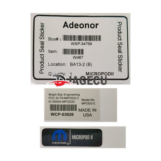 MicroPod2 DBRIII porgrammer Car Diagnostic Tool microPod 2 new Online scanner for Fiat Chrysler Dodge (F) MicroPod2 DBRIII porgrammer Car Diagnostic Tool microPod 2 new Online scanner for Fiat Chrysler Dodge (F)