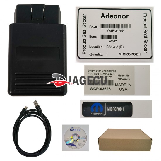MicroPod2 DBRIII porgrammer Car Diagnostic Tool microPod 2 new Online scanner for Fiat Chrysler Dodge (F) MicroPod2 DBRIII porgrammer Car Diagnostic Tool microPod 2 new Online scanner for Fiat Chrysler Dodge (F)