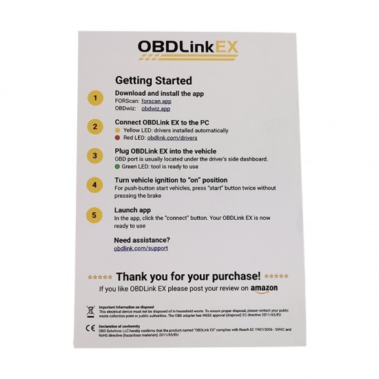 OBDLink EX FORD FORSCAN OBD2 Scan Tool USB OBDwiz Software Diagnostic Auto Pro Compatible MultiECUScan ForScan OBDLink EX FORD FORSCAN OBD2 Scan Tool USB OBDwiz Software Diagnostic Auto Pro Compatible MultiECUScan ForScan
