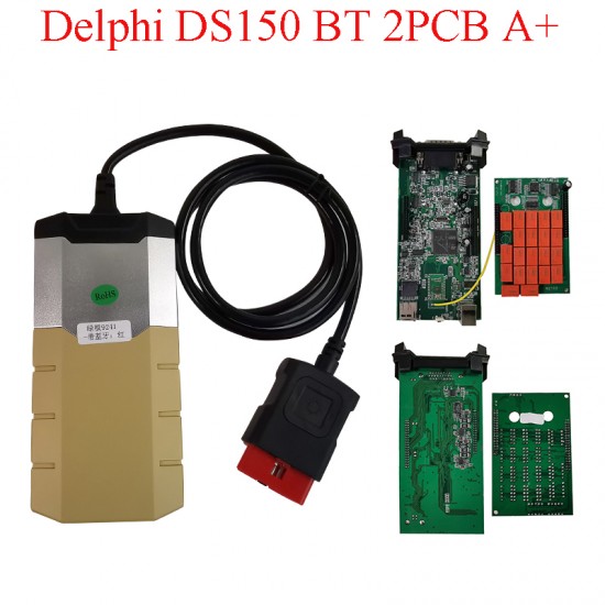 Delphi DS150 Golden case Bluetooth 2PCB High quality with real 9241 chip (MK) Delphi DS150 Golden case Bluetooth 2PCB High quality with real 9241 chip (MK)