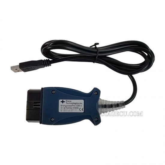 Mongoose Pro GM II USB OBD2 Diagnostic Cable and Reprogramming Interface Supports GDS2 for GM II Cable(TYX) Mongoose Pro GM II USB OBD2 Diagnostic Cable and Reprogramming Interface Supports GDS2 for GM II Cable(TYX)