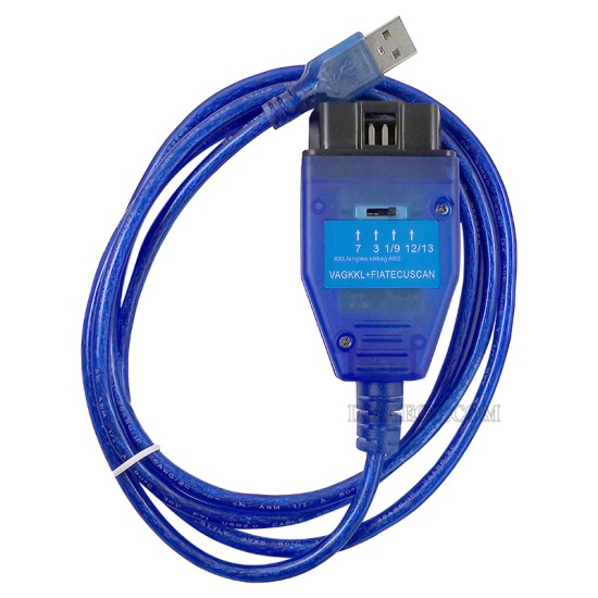 VAG KKL+Fiat ECU SCAN OBD2 Diagnostic Cable FTDI FT232RL with Switch for VW/AUDI/Seat/Skoda  Car Ecu Scan Tool For VAG KKL 409.1 Fiat ECUScan（GD)