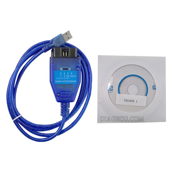 VAG KKL+Fiat ECU SCAN OBD2 Diagnostic Cable FTDI FT232RL with Switch for VW/AUDI/Seat/Skoda  Car Ecu Scan Tool For VAG KKL 409.1 Fiat ECUScan（GD)