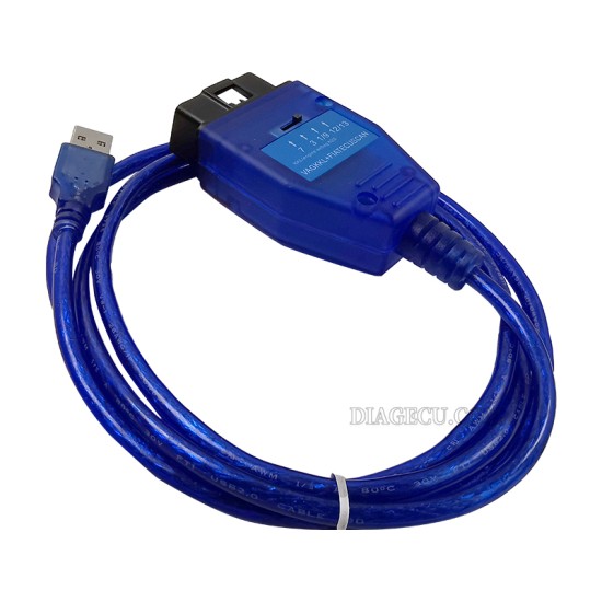 VAG KKL+Fiat ECU SCAN OBD2 Diagnostic Cable FTDI FT232RL with Switch for VW/AUDI/Seat/Skoda  Car Ecu Scan Tool For VAG KKL 409.1 Fiat ECUScan（GD)