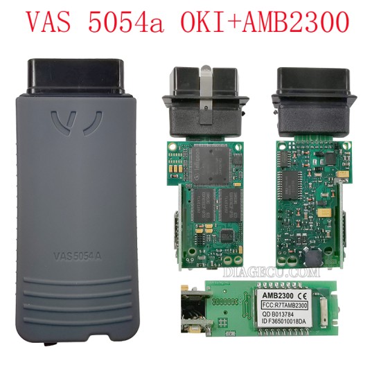 VAS 5054A OKI Full Chip AMB2300 Bluetooth ODIS Volkswagen Audi Diagnostic Instrument Green PCB Board OBD2 Scanner Code Reader Diagnostic Tool VAS5054A OKI (L) 