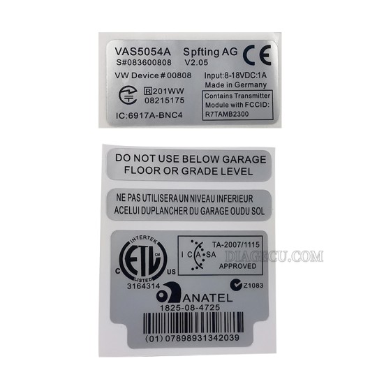 VAS 5054A OKI Full Chip AMB2300 Bluetooth ODIS Volkswagen Audi Diagnostic Instrument Green PCB Board OBD2 Scanner Code Reader Diagnostic Tool VAS5054A OKI (L) 