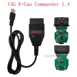 VAG K+CAN OBDII Scanner Commander 1.4 with PIC18F25K80 FTDI FT232RQ for VW/Audi/Skoda/Seat OBD2 Diagnostic Tool(T）