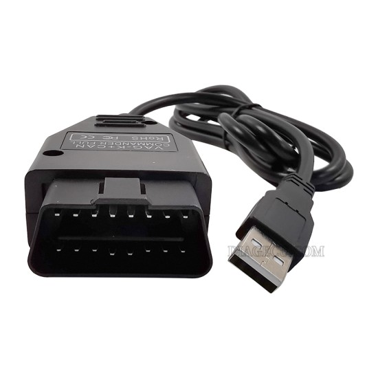 VAG K+CAN OBDII Scanner Commander 1.4 with PIC18F25K80 FTDI FT232RQ for VW/Audi/Skoda/Seat OBD2 Diagnostic Tool(T）