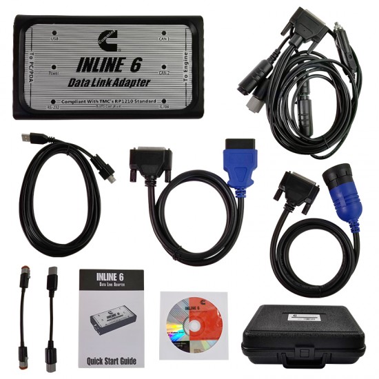 Cummins INLINE 6 Data Link Adapter Insite for Heavy Duty Engine Diesel Truck Excavator Diagnostic tool (MT) Cummins INLINE 6 Data Link Adapter Insite for Heavy Duty Engine Diesel Truck Excavator Diagnostic tool (MT)