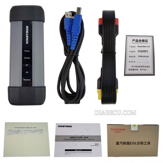 Sinotruk PC diagostic system CNHTC eol vci smartbox 3.0 the third generation Bluetooth version Sinotruk PC diagostic system CNHTC eol vci smartbox 3.0 the third generation Bluetooth version