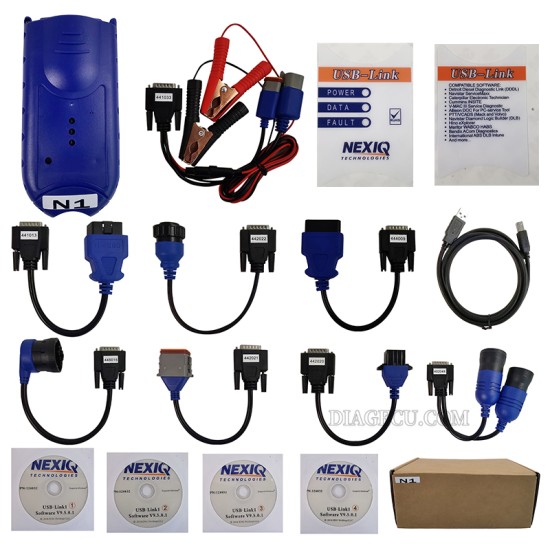 Nexiq USB Link 125032 Diesel Engine Truck Interface OBD2 Diagnostics NEXIQ USB-Link for Heavy Duty Truck Scanner Diagnostic Tool (MT) Nexiq USB Link 125032 Diesel Engine Truck Interface OBD2 Diagnostics NEXIQ USB-Link for Heavy Duty Truck Scanner Diagnostic Tool (MT)