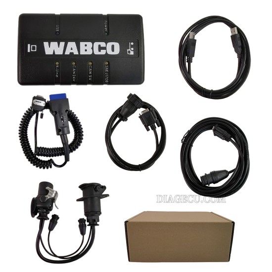 Wabco DIAGNOSTIC KIT WDI Heavy Duty Trailer and Truck Diagnostic Interface for Heavy Duty Truck Scanner Tool +OBD2 cable (L) Wabco DIAGNOSTIC KIT WDI Heavy Duty Trailer and Truck Diagnostic Interface for Heavy Duty Truck Scanner Tool +OBD2 cable (L)