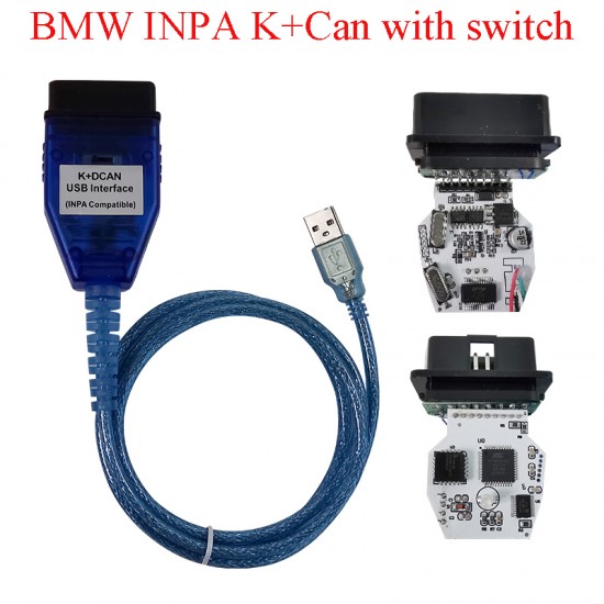 BMW INPA K+dcan USB FTDI with Switch Auto Diagnostic Cable K+CAN For BMW OBD2 Interface Code Reader Cable (MK) BMW INPA K+dcan USB FTDI with Switch Auto Diagnostic Cable K+CAN For BMW OBD2 Interface Code Reader Cable (MK)