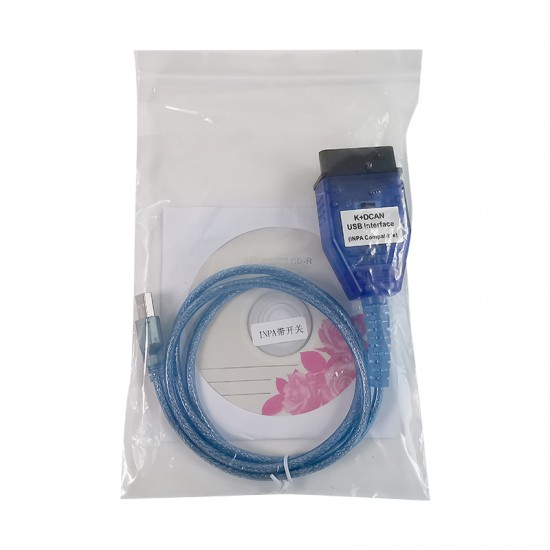 BMW INPA K+dcan USB FTDI with Switch Auto Diagnostic Cable K+CAN For BMW OBD2 Interface Code Reader Cable (MK) BMW INPA K+dcan USB FTDI with Switch Auto Diagnostic Cable K+CAN For BMW OBD2 Interface Code Reader Cable (MK)