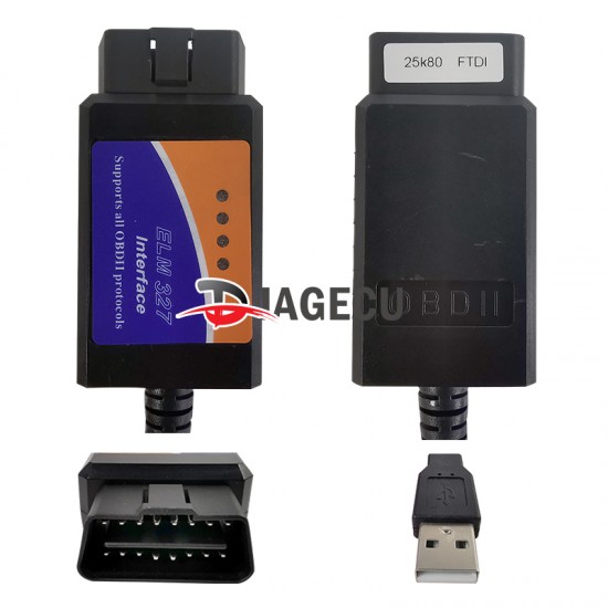 ELM327 USB PIC18F25K80+FTDI OBD2 Car Diagnostic Tools (TYX) ELM327 USB PIC18F25K80+FTDI OBD2 Car Diagnostic Tools (TYX)