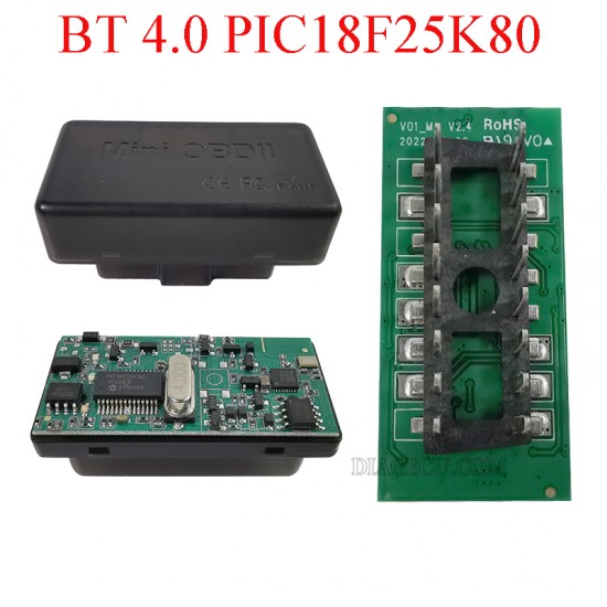 Super Mini ELM327 Bluetooth v4.0 OBD2 Diagnostic Interface v1.5 with PIC18F25K80 Chip Car Scanner Tools V06H4 Super Mini ELM327 Bluetooth v4.0 OBD2 Diagnostic Interface v1.5 with PIC18F25K80 Chip Car Scanner Tools V06H4