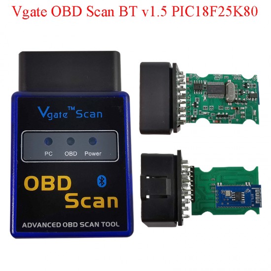 Vgate Scan OBD Scan Bluetooth ELM327 v1.5 PIC18F25K80 Diagnostic tool OBD2 scanner (KS) Vgate Scan OBD Scan Bluetooth ELM327 v1.5 PIC18F25K80 Diagnostic tool OBD2 scanner (KS)