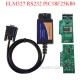 ELM327 COM Port RS232 OBD2 Diagnostic Tool DB9 Female Head With PIC18F25K80 Chip (TYX) ELM327 COM Port RS232 OBD2 Diagnostic Tool DB9 Female Head With PIC18F25K80 Chip (TYX)