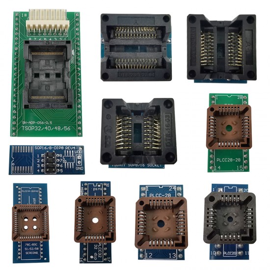 XGecu T56 EMMC-NAND FLASH Programmer with Adapters Super Combination XGecu T56 EMMC-NAND FLASH Programmer with Adapters Super Combination