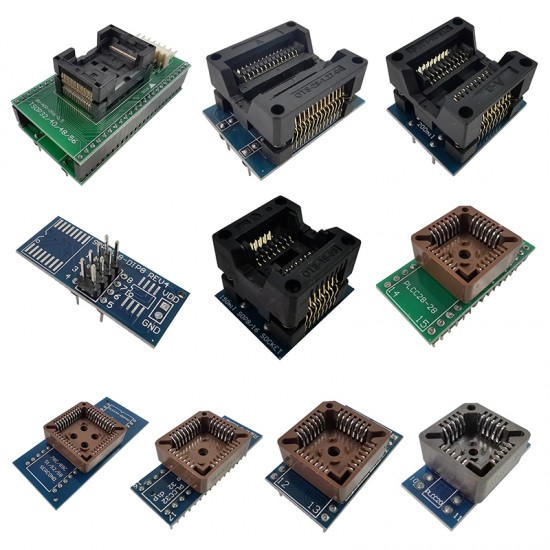 XGecu T56 EMMC-NAND FLASH Programmer with Adapters Super Combination XGecu T56 EMMC-NAND FLASH Programmer with Adapters Super Combination