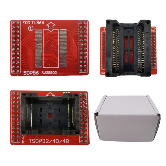 MiniPro TL866 Universal Programmer TSOP32 TSOP40 TSOP48 SOP44 SOP56 Sockets For TL866II PLUS MiniPro TL866 Universal Programmer TSOP32 TSOP40 TSOP48 SOP44 SOP56 Sockets For TL866II PLUS