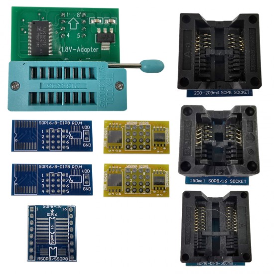 EZP2023 High-Speed USB SPI Programmer+10 Adapters Support 24 25 26 93 95 EEPROM 25 Flash Bios Chip EZP2023 High-Speed USB SPI Programmer+10 Adapters Support 24 25 26 93 95 EEPROM 25 Flash Bios Chip