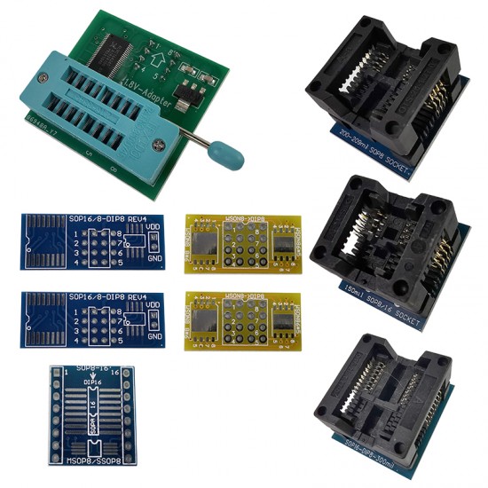 EZP2023 High-Speed USB SPI Programmer+10 Adapters Support 24 25 26 93 95 EEPROM 25 Flash Bios Chip EZP2023 High-Speed USB SPI Programmer+10 Adapters Support 24 25 26 93 95 EEPROM 25 Flash Bios Chip