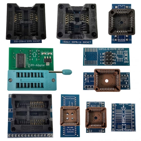 XGecu TL866II Plus Universal minipro programmer+12 adapters XGecu TL866II Plus Universal minipro programmer+12 adapters